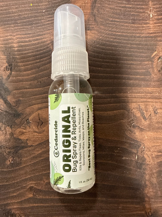 Cedarcide original bug spray and repellent- purse size 1oz